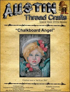 Chalkboard Angel by AustinThreadCrafts cross stitch pattern - Bild 1 von 4