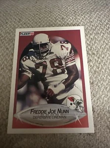 1990 FLEER FREDDIE JOE NUNN #337 PHOENIX CARDINALS - Picture 1 of 2