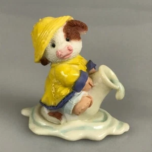 Marys Moo Moos When It Rains It Pours Milk Spring Cow Figurine Retired Enesco - Foto 1 di 6