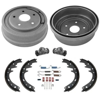 Larger 11" Rear Drums Shoes Wheel Cylinders Springs Rear 6Pc for Ford F150 77-86 - Image 1 of 4