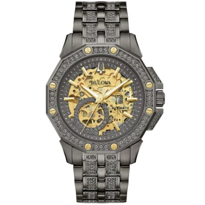 Мужские автоматические часы-скелетон Bulova 98A293 Octava Crystal нержавеющая сталь 30 м - Изображение 1 из 4