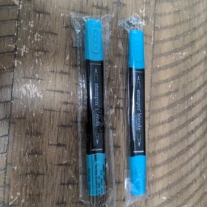 Stampin' Up! Stampin Blends Markers Retired NEW Set 2 Dark & Light Bermuda Bay - Picture 1 of 3