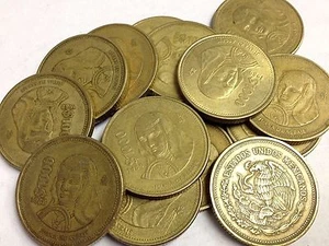 MEXICO $1000 Peso coin, vintage Mexican Peso "Juana De Asbaje" (1988-1992 type) - Picture 1 of 2
