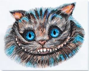 DIY Perlenstickerei Kit Cheshire Cat Perlen Nähen Nadelspitze Perlenarbeit - Bild 1 von 16