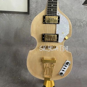 Hofner BB2 Violin Electric Guitar Natural Color Rosewood Fretboard Maple Neck - Picture 1 of 8