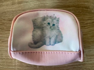 Vintage Pink Kitten Coin Purse - Bild 1 von 2