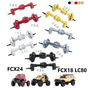 Asse portale anteriore posteriore in metallo CNC per cingolato FMS 1/24 FCX24 1/18 LC80 RC Upgarde - Foto 1 di 33