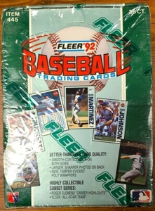 1992 Fleer Baseball Factory Sealed Wax Box MLB - 36 Packs - Picture 1 of 2