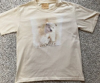 Camisa de colección 2002 The Mountain bebé oso polar Denali Alaska manga corta YL Foto 1 de 4