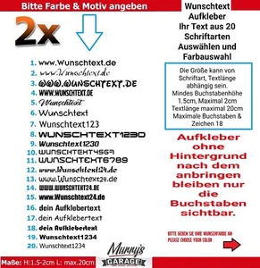 2 x adesivo testo a scelta sticker adesivo auto scritta nome tuo sito web - Foto 1 di 30