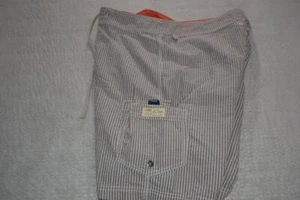 Pantalones cortos de tabla de nadar 43288-a J.Crew de carga para hombre a rayas azules talla 32 adultos - Imagen 1 de 6