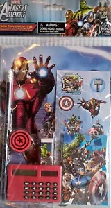 Marvel Avengers Assemble 7-Piece Calculator Stationery Set - Picture 1 of 1