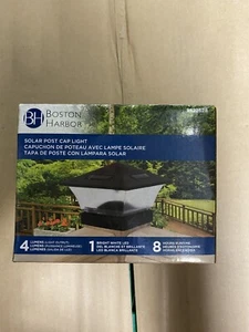 BOSTON HARBOR 16849 SOLAR FENCE POST CAP, BLACK - Picture 1 of 3