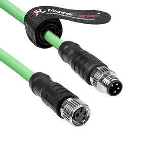 M8 A-Code 4 Pin Male to 4 Pin Female Cable High-Flex Shielded for Beckhoff - Picture 1 of 13