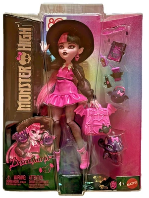 Muñeca Monster High Draculaura con murciélago mascota - Cuenta de gatos fabulosa y accesorios NUEVA Foto 1 de 4