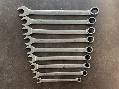 Juego de llaves combinadas Matco Tools 9 piezas SAE (15/16" - 5/16") - MCL Foto 1 de 4