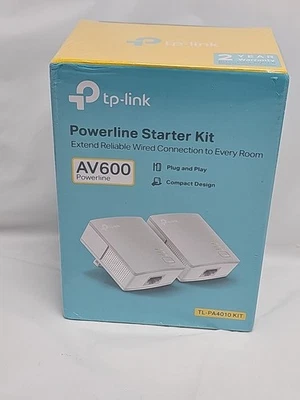 TP-Link AV600 Powerline Ethernet Adapter Kit – TL-PA4010 KIT SEALED - Image 1 of 4