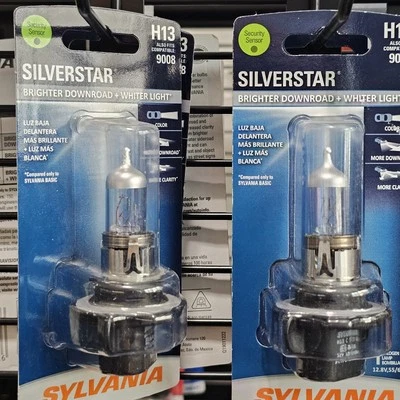Sylvania Silverstar H13 9008 High Performance Headlight Bulb - Image 1 of 4