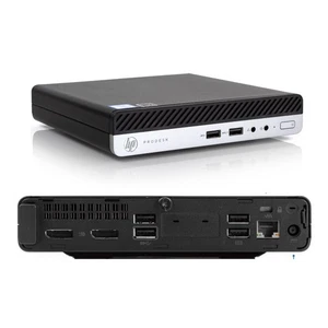 HP ProDesk 400 G4 Desktop Mini PC with New 22" 1920x1080P Monitor - Picture 1 of 4