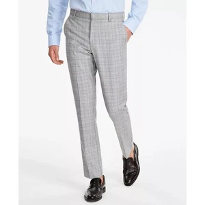 Pantalones de vestir Tommy Hilfiger para hombre negros/blancos elásticos a cuadros TH Flex talla 36x34 - Imagen 1 de 8