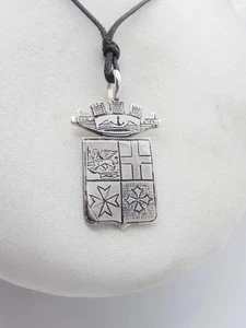 Marina Militare Italiana : Ciondolo in Argento 925 con Stemma - Pendente Fregio - Picture 1 of 7