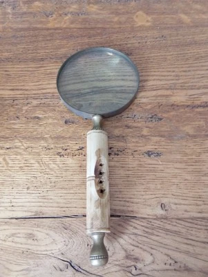LOUPE ANCIENNE  OS  ET  LAITON - Photo 1/2