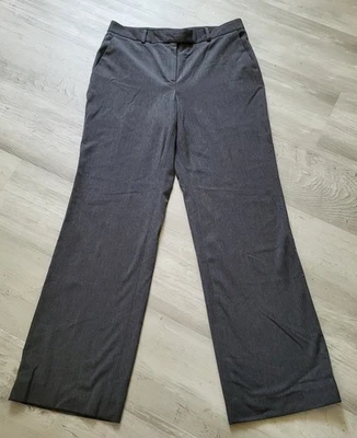 BROOKS BROTHERS 346 Caroline Fit 女式 10 码灰色直筒裤长裤 — 第 1/4 张图片