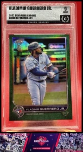 2022 Topps Chrome Ben Baller #81 Vladimir Guerrero Jr. Green Graded 9 #/99 SN - Picture 1 of 2