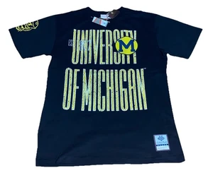 MITCHELL & NESS NCAA Team OG Premium SS Tee UNIVERSITY OF MICHIGAN- Sz Medium - Picture 1 of 13