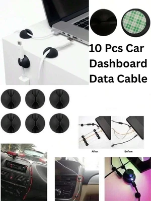Car Dashboard Cable Tidy Clips – Self-Adhesive Wire Holders for Cords - Image 1 of 4