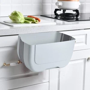 Hanging Kitchen Trash Can,Foldable Waste Bin for Kitchen,Hanging Folding Mini... - Picture 1 of 8