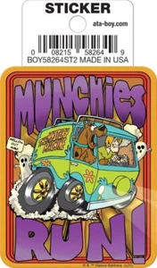 Scooby-Doo! Animación Mystery Machine Munchies Run! Pegatina equipaje o Yeti 3" - Imagen 1 de 1