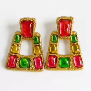 Zara Boho Geometric Drop Statement Earrings Retro Women Party Vacation Jewelry - Picture 1 of 3