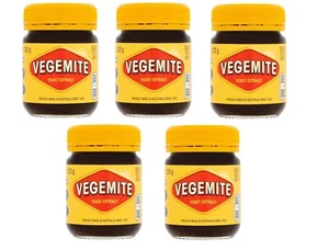 Packung 5 Kraft Vegemite Konzentriert Hefe Extrakt 5 Krüge 220G - Bild 1 von 1