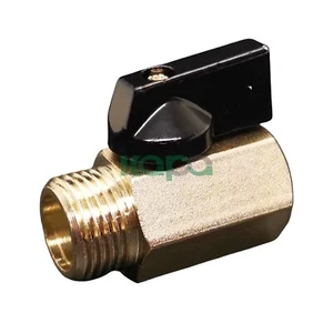 Mini 1/2" Male 1/2 Female NPT Brass Ball Shut Off Valve Water Air Fluid WOG - Picture 1 of 8