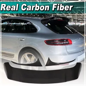 For Porsche Macan 95B SUV 2014-20 REAL Carbon Rear Roof Spoiler Top Window Wings - Bild 1 von 12