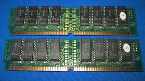 2 x 32MB = 64MB PS/2 72-pin EDO-Ram 60ns Micron Arbeitsspeicher 100%ok Goldkonta - Bild 1 von 3