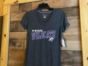 Kansas State Wildcats T-Shirt Womens Small NEW V-Neck Student Alumni Grad KSU - Picture 1 of 5
