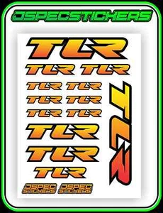 TEAM LOSI TLR RC STICKER SHEET A5 BNIP BUGGY TRUGGY 2WD 4WD CUSTOM MUGEN FUTABA - Picture 1 of 6
