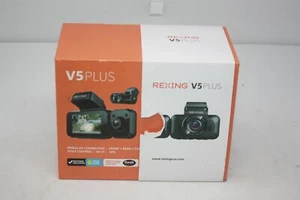Rexing - V5 Plus 3-Channel 4K Dash Cam 2.7" LCD with Voice Control, Wi-Fi, GPS N - Picture 1 of 3