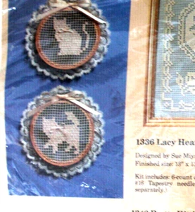 The Creative Circle Pretty Kitties Cottage Core Granny Lace Kit Cross Stitch New - Picture 1 of 3