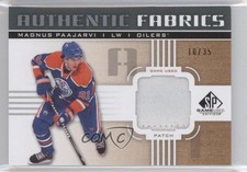 2011-12 SP Game Used Edition Authentic Fabrics /35 Magnus Paajarvi #AF-MP Patch