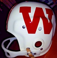 Wisconsin Badgers University College Vintage MacGregor E745G Football Helmet(XL)