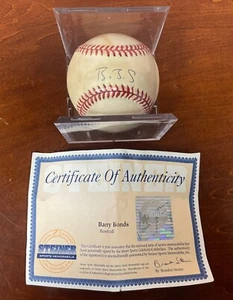 Barry Bonds Signed Autographed Baseball Steiner Sports COA Hologram - Picture 1 of 11
