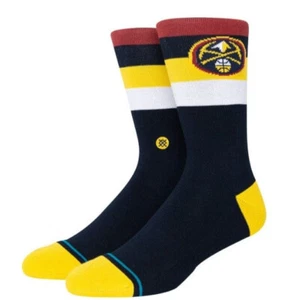 Denver Nuggets Stance NBA ST Crew Socks Large Men 9-13 - Picture 1 of 1