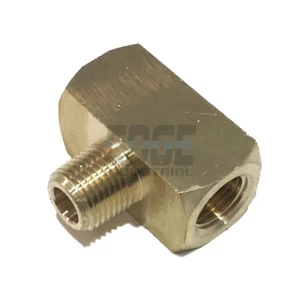 BRASS MALE BRANCH TEE 1/8" NPT FUEL/AIR/WATER/OIL/GAS WOG - Picture 1 of 2