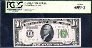 1928B $10 FRN – Fr. 2002-D – PCGS 65PPQ Gem New – Cleveland – DGS - Picture 1 of 2