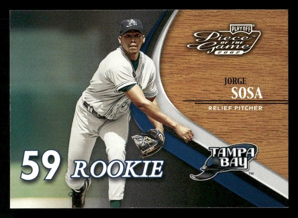 2002 Playoff Piece of the Game Jorge Sosa SN,RC Rookie #88 Card #/500 - Image 1 of 2