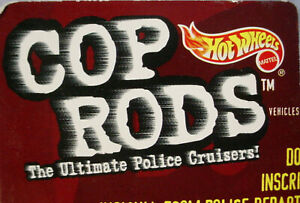Hot Wheels COP RODS 🚔Police Dept Black&White🚨KB Toy Exclusive pick🚓You Choose