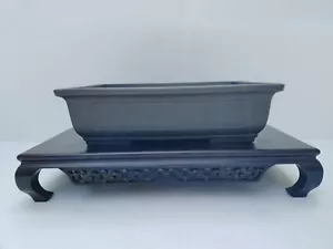Tokoname Bonsai Tree Pot YAMAKOU Vintage Basic Deep Large Width 40.7 cm / 16 in. - Picture 1 of 22
